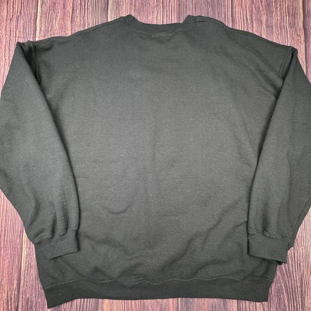 Puritan Sweatshirt XL Black Cotton Blend Biker American Vintage Classic Graphic